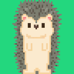 ハリネズミ（ドット）